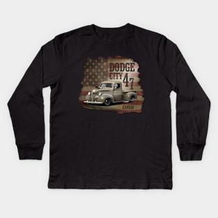 47 Dodge Classic Pickup Kids Long Sleeve T-Shirt